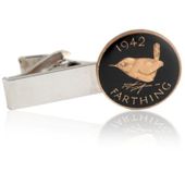 England Farthing Coin Tie Clip