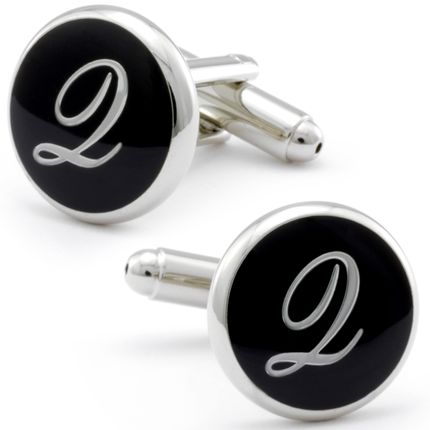 English 26 Letters Q Man / Woman Cufflinks