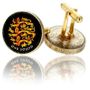 English 3 Lions Pound Coin Cuff Links