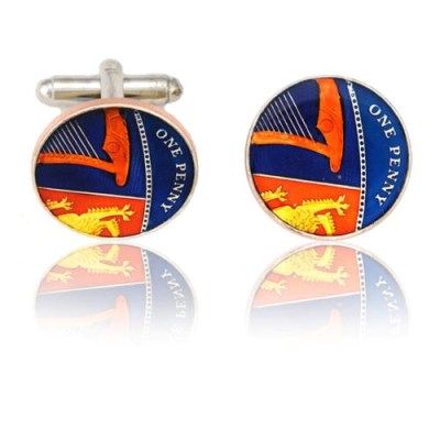 English New Pence Coin Cuff Links