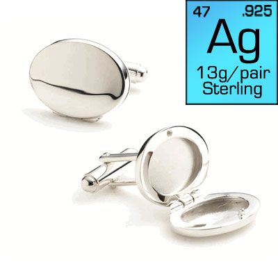 Engravable Locket Cufflinks