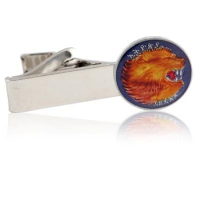 Ethiopia Lion Head Coin Tie Clip