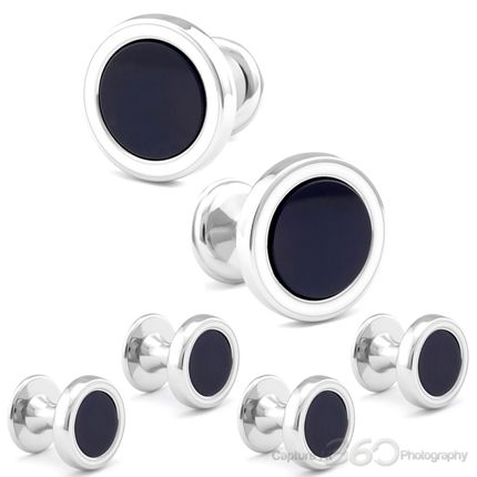 Eye of Onyx by Baade Cufflinks