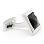 Faceted Onyx Ice Cufflinks