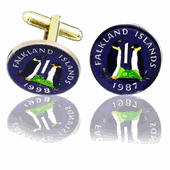 Falkland Islands Coin Cuff Links