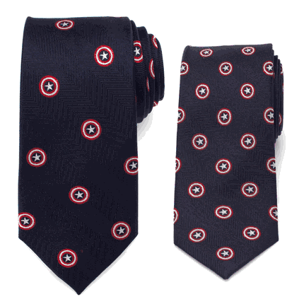 Father and Son Captain America Necktie Gift Set