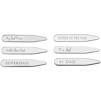 Father's Day 6 Pair Collar Stay Set