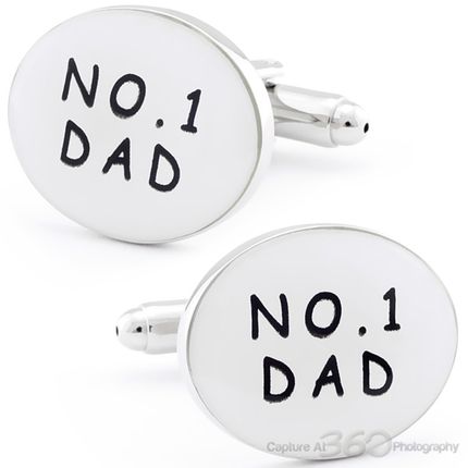 Father's Day "No. 1 Dad" Cufflinks