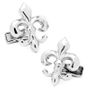 Fleur Di Lis Cufflinks Tie Bar Gift Set