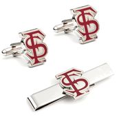 Florida State University Seminoles Cufflinks And Tie Bar Gift Set