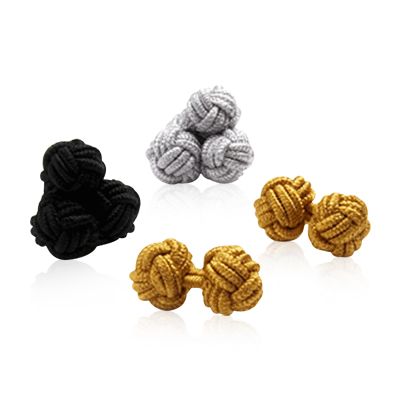 Formal Silk Knot Cufflinks