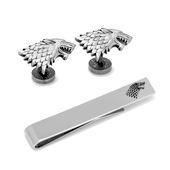 Game of Thrones Stark Cufflinks and Tie Bar Gift Set