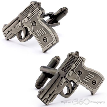 Gangsters Pistol Cufflinks