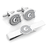 Georgetown University Hoyas Cufflinks and Tie Bar Gift Set