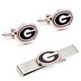Georgia Bulldogs Cufflinks And Tie Bar Gift Set