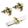 Georgia Tech Yellow Jackets Cufflinks And Tie Bar Gift Set