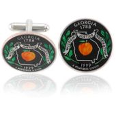 Georgian Quarter Coin Cuff Links