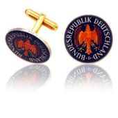 German 1 Mark Coin Cuff Links