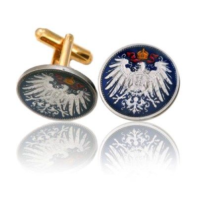 German Eagle Coin Cuff Links