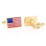 Gold American Flag Cufflinks