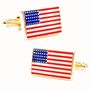 Gold American Flag Cufflinks
