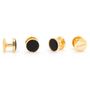 Gold And Onyx Studs