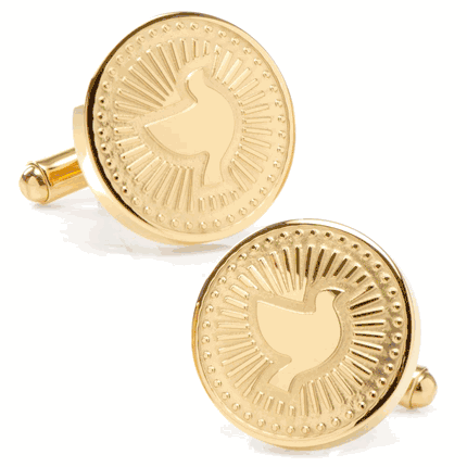 Gold Dove Radial Cufflinks