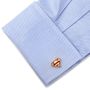 Gold Enamel Superman Shield Cufflinks