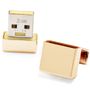 Gold Plated 2Gb Usb Flash Drive Cufflinks