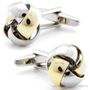 Gold Plated Love Knot Cufflinks
