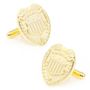 Gold Police Badge Cufflinks