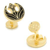 Gold Rebel Symbol Cufflinks