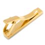 Gold Stainless Steel Short Brushed Tie  Clip