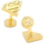 Gold Superman Cufflinks and Money Clip Gift Set