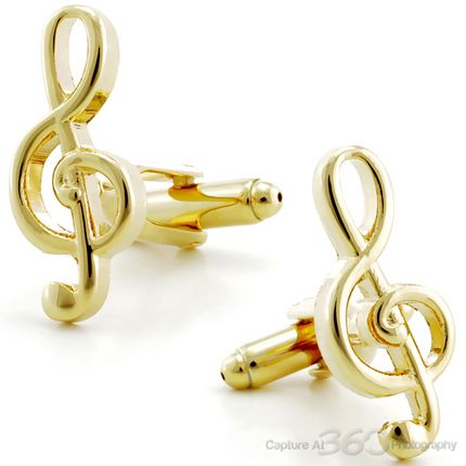 Golden Music Cufflinks