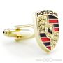 Golden Porsche Logo Cufflinks
