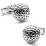 Golf Ball Cufflinks Tie Bar Set