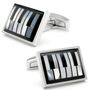 Grand Piano in Onyx And Mother Of Pearl Cufflinks