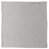 Gray Silk Pocket Square