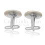 Greek 1-Drachma Owl Cufflinks
