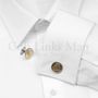 Greek 1-Drachma Owl Cufflinks