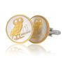 Greek 1-Drachma Owl Cufflinks