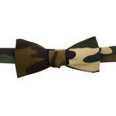 Green Camo Cotton Bowtie