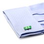 Green Catseye Tube Cufflinks