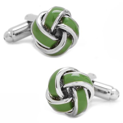 Green Knot Cufflinks