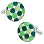 Green Polka Dot Cufflinks