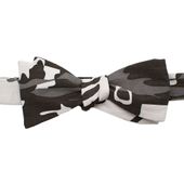 Grey Camo Cotton Bowtie