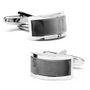 Grey Cats Eye Bridged Cufflinks
