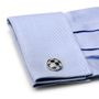 Grey Cats Eye Checker Cufflinks