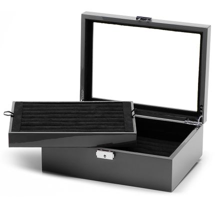 Grey Cufflinks and Jewelry Armoire